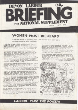 Devon Labour Briefing No.10 Jul 1985