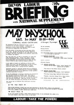 Devon Labour Briefing No.16 Apr 1986