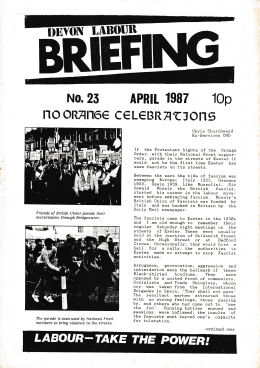 Devon Labour Briefing No.23 Apr 1987