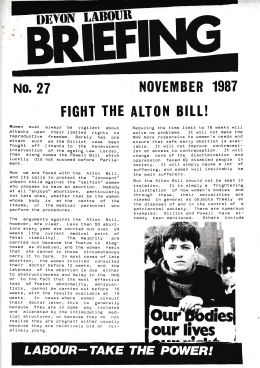 Devon Labour Briefing No.27 Nov 1987