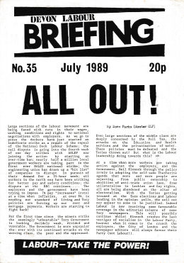 Devon Labour Briefing No.35 Jul 1989